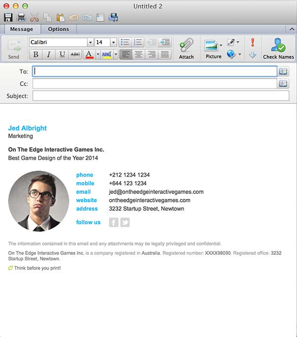 outlook for mac attach email
